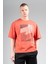 Oversize Erkek Bisiklet Yaka Kiremit T-shirt 4