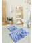 3D Dijital Baskılı Kaymaz Taban Yıkanabilir Ikili Banyo Takımı Klozet Takımı, N-Klozet-48-Mavi, 4