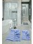 3D Dijital Baskılı Kaymaz Taban Yıkanabilir Ikili Banyo Takımı Klozet Takımı, N-Klozet-48-Mavi, 5