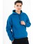 Comfort Erkek Kapşonlu Düşük Kol Gece Mavisi Sweatshirt 22678 1