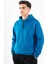 Comfort Erkek Kapşonlu Düşük Kol Gece Mavisi Sweatshirt 22678 3