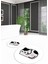 Dijital Baskılı Kaymaz Yıkanabilir Kedi Desen Yuvarlak Ikili Banyo Takımı, N-Y-Klozet-43-Beyaz, 1