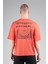 Oversize Erkek Bisiklet Yaka Kiremit T-shirt 2
