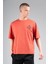 Oversize Erkek Bisiklet Yaka Kiremit T-shirt 4
