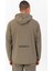Regular Erkek Kapşonlu Uzun Kol Açık Haki Eşofman Üstü 22225 2
