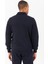 Sportswear Regular Erkek Polo Yaka Takma Kol Basic Lacivert Sweatshirt 22395 4