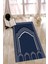 Dijital Baskılı Kaymaz Yıkanabilir (70X130) Hediyelik Namazlık Seccade, N-Seccade-02-Mavi, 4