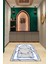 Dijital Baskılı Kaymaz Yıkanabilir (70X130) Hediyelik Namazlık Seccade, N-Seccade-28-Mavi, 1