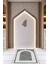 Dijital Baskılı Kaymaz Yıkanabilir (70X130) Hediyelik Namazlık Seccade, N-Seccade-10-Gri, 1
