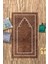 Dijital Baskılı Kaymaz Yıkanabilir (70X130) Hediyelik Namazlık Seccade, N-Seccade-11-Kahve, 5