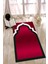 Dijital Baskılı Kaymaz Yıkanabilir (70X130) Hediyelik Namazlık Seccade, N-Seccade-06-Kırmızı, 4