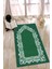 Dijital Baskılı Kaymaz Yıkanabilir (70X130) Hediyelik Namazlık Seccade, N-Seccade-12-Yeşil, 3
