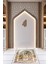 Dijital Baskılı Kaymaz Yıkanabilir (70X130) Hediyelik Namazlık Seccade, N-Seccade-36-Gold, 5