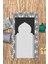Dijital Baskılı Kaymaz Yıkanabilir (70X130) Hediyelik Namazlık Seccade, N-Seccade-25-Gri, 3