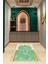 Dijital Baskılı Kaymaz Yıkanabilir (70X130) Hediyelik Namazlık Seccade, N-Seccade-26-Yeşil, 2