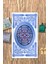 Dijital Baskılı Kaymaz Yıkanabilir (70X130) Hediyelik Namazlık Seccade, N-Seccade-37-Mavi, 1