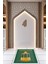 Dijital Baskılı Kaymaz Yıkanabilir (70X130) Hediyelik Namazlık Seccade, N-Seccade-43-Yeşil, 4