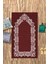Dijital Baskılı Kaymaz Yıkanabilir (70X130) Hediyelik Namazlık Seccade, N-Seccade-12-Bordo, 5