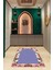 Dijital Baskılı Kaymaz Yıkanabilir (70X130) Hediyelik Namazlık Seccade, N-Seccade-24-Mor, 2