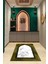 Dijital Baskılı Kaymaz Yıkanabilir (70X130) Hediyelik Namazlık Seccade, N-Seccade-20-Gold, 3