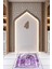 Dijital Baskılı Kaymaz Yıkanabilir (70X130) Hediyelik Namazlık Seccade, N-Seccade-36-Mor, 5
