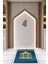 Dijital Baskılı Kaymaz Yıkanabilir (70X130) Hediyelik Namazlık Seccade, N-Seccade-41-Mavi, 4