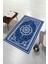Dijital Baskılı Kaymaz Yıkanabilir (70X130) Hediyelik Namazlık Seccade, N-Seccade-40-Mavi, 1
