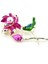 Pembe Lotus Çiçeği Daldaki Kuş Renkli Metal Broş RZ192 2