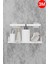 Yapışkanlı Beyaz Kedi Desenli Banyo Düzenleyici, Mutfak Düzenleyici, Banyo Organizer 3m Yapışkanlı Tasarım MT86B 5