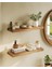 Dekoratif Doğal Ahşap 2’li Takım 90 x 20 x 4 cm (Gizli Aparatlı Raf) 1