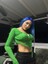Asimetrik Kesim Crop Tül Bluz 1
