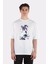 Beyaz Oversize T-Shirt Insect Pillar 1