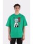 Yeşil Pamuk Bisiklet Yaka Oversize T-Shirt Zoro Samurai Wano Kuni Arc 1