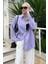 Lila Uzun Kollu Oversize Gömlek MG2003 2