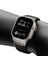 Apple Watch 4 5 44MM Kordon Çıtçıtlı Derin Çizgili Spor Tasarım KRD113 Siyah 3