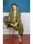 Krizantem / Yeşil Pantolon Ceket Takım -Kimono /Kaftan /Bornoz 4
