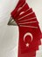 10 Adet 50X70 cm Raşel Kumaş Sopalı Türk Bayrağı 2
