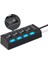 WD60 4 Port USB Çoklayıcı 2,0 USB Hub Anahtarlı Işıklı 4