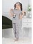 Kapi Kids Kız Çocuk Uyku Bantlı-Pandalı Pijama Takımı 3-11 Yaş 6063-64 3