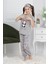 Kapi Kids Kız Çocuk Uyku Bantlı-Pandalı Pijama Takımı 3-11 Yaş 6063-64 5