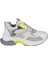 Simli Kadın Spor Ayakkabı Sneaker SMS-30162 Beyaz Simli 2
