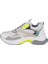 Simli Kadın Spor Ayakkabı Sneaker SMS-30162 Beyaz Simli 3