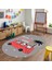 Dijital Baskılı Kaymaz Yıkanabilir Eğlenceli Eğitici Oval Çocuk Odası Halısı, N-O-Çocuk-01-Kırmızı, 5