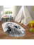 Dijital Baskılı Kaymaz Yıkanabilir Eğlenceli Eğitici Oval Çocuk Odası Halısı, N-O-Çocuk-42-Gri, 5