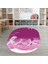 Dijital Baskılı Kaymaz Yıkanabilir Eğlenceli Eğitici Oval Çocuk Odası Halısı, N-O-Çocuk-43-Mor, 4