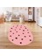 Dijital Baskılı Kaymaz Yıkanabilir Eğlenceli Eğitici Oval Çocuk Odası Halısı, N-O-Çocuk-32-Pembe, 2