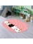 Dijital Baskılı Kaymaz Yıkanabilir Eğlenceli Eğitici Oval Çocuk Odası Halısı, N-O-Çocuk-49-Pembe, 1