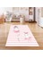 Dijital Baskılı Kaymaz Taban Yıkanabilir Eğlenceli Eğitici Çocuk Odası Halısı, N-Çocuk-09-Pembe, 5