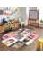 Dijital Baskılı Kaymaz Yıkanabilir Eğlenceli Eğitici Oval Çocuk Odası Halısı, N-O-Çocuk-11-Renkli, 4