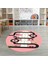 Dijital Baskılı Kaymaz Yıkanabilir Eğlenceli Yuvarlak Çocuk Odası Halısı, N-Y-Çocuk-06-Pembe, 2